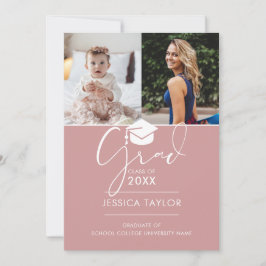 Convites Rosa Então E Agora 2 Fotografias Festas de formatu