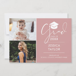 Convites Rosa Então E Agora 2 Fotografias Festas de formatu