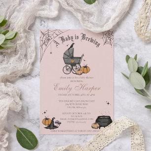 Convites Rosa Esbranquiçado Um Bebê está criando Chá de fra