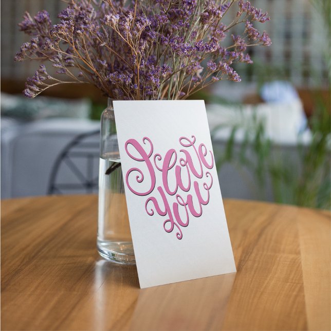 Convites Rosa Eu Te Amo (Criador carregado)