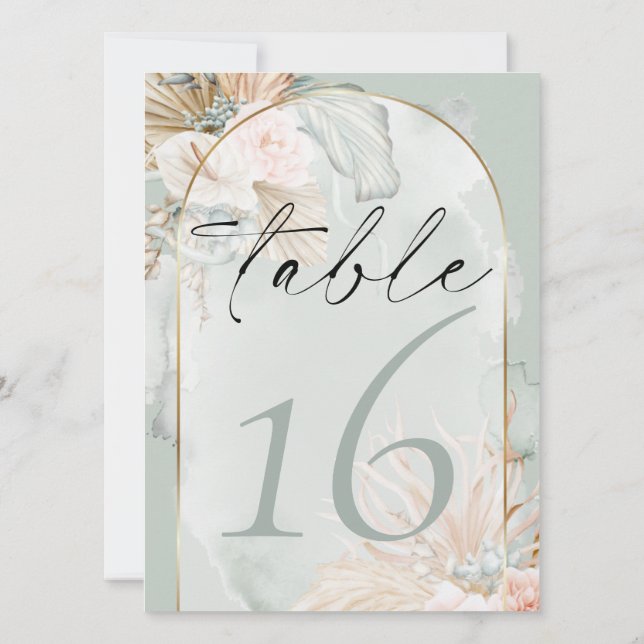 Convites Rosa Floral de Coral Russo (Verso)