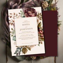 Rosa floral de Ivory Casamento no inverno Fall