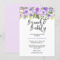 Rosa Floral De Lavanda Roxo Brunch E Borracha