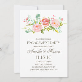 Convites Rosa Garden | Festa de noivado