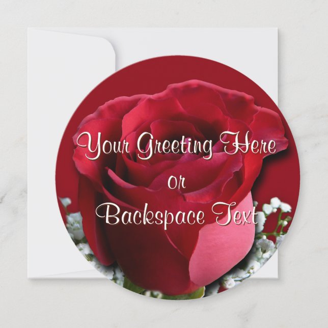 Convites Rosa Invoca placa RSVP de Rosa de Pêssego Personal (Frente)