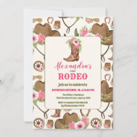 Rosa Ocidental Primeiro Aniversário Rapariga Rodeo