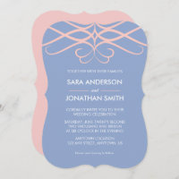 Rosa Quartz & Blue, Casamento de Flores Elegantes