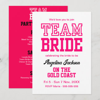 Convites Rosa Quente do Fim de Semana das Raparigas festas 