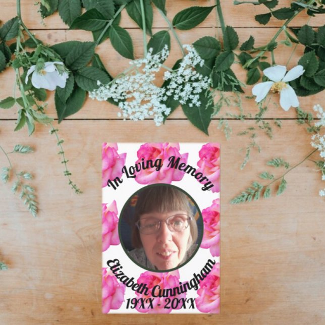 Convites Rosa Rosa Rosa Rosa Rosa Amando Memória Foto com P (Criador carregado)