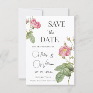 Convites Rosa Rosa Rosa Rosa Rosa Botânica Chic Floral Guar