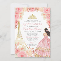 Rosa Rosa Rosa Rosa Rosa Dourada Tiara Paris Quinc