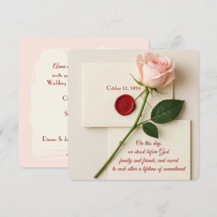 Convites Rosa Rosa Rosa Rosa Rosa Rosa De Casamento Renováv