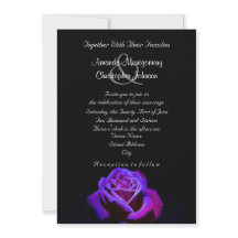Rosa Roxa Com Gotículas de Água Casamento
