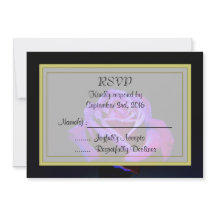 Rosa Roxa em Preto RSVP