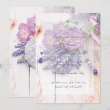 Rosa Selvagem e Lavanda - Flores de Verão para Cas