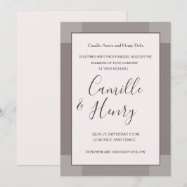 Convites Rosa taupe blush cinza lilac elegante casamento mo