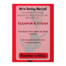 Rosa Única Vermelha Monocromática Suculenta Indo F