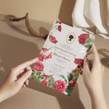Rosa vermelha de orçamento Florals Bridgerton Chá