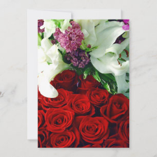 Convites Rosa vermelha e White Lillies_Invitation