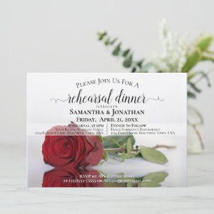 Convites Rosa vermelha, ensaio e Janta de casamentos de chi