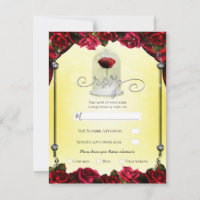 Rosa Vermelha Mágica Prata Ouro Branco Festa RSVP