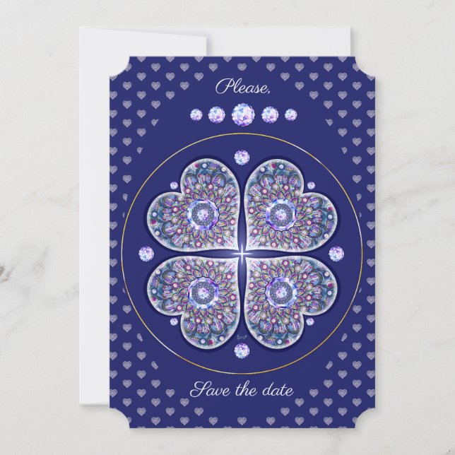 Convites Rosace Azul (Frente)