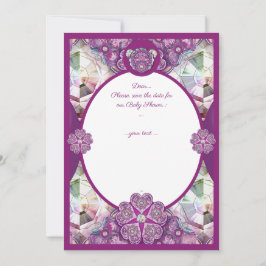 Convites Rosace azul ou vermelho para bebê&criança