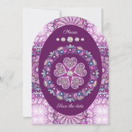 Convites Rosace vermelho cardinal