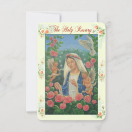 Convites Rosary Prayer Card