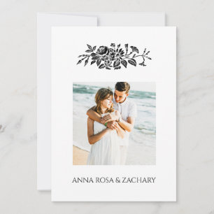 Convites *~* Rosas AR6 Casamento de RSVP de FOTO QR vitoria