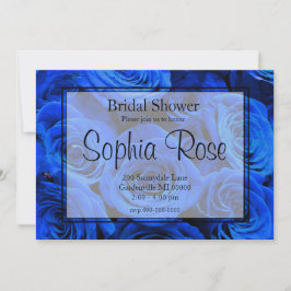 Convites Rosas azuis Elegantes flores azuis florais azuis