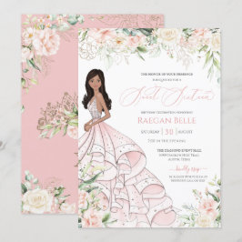 Convites Rosas Brancas Leves Luminosas Glam Glam Doce Dezes