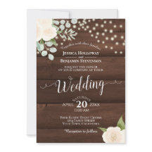 Rosas Brancas Russas e Luzes no Casamento da Madei