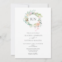 Rosas com Monograma e Verdura para Casamento Flora