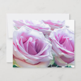 Convites Rosas Cor-de-Rosa e Verde