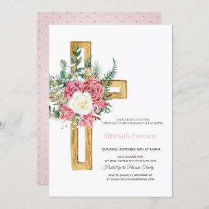 Convites Rosas Cruzados Dourados, Dotada Primeira Sagrada C