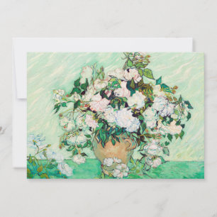 Convites Rosas da vida ininterrupta em um vaso por Vincent 