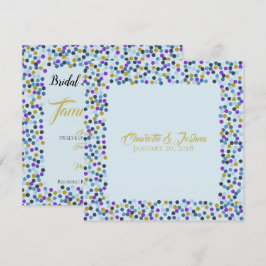 Convites Rosas de algodão Bolinhas Chás do Suite de Casamen