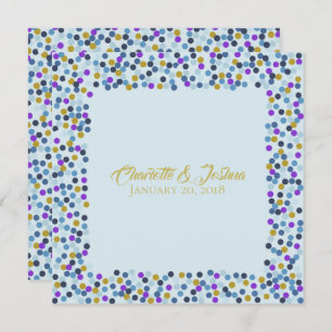 Convites Rosas de algodão Bolinhas Chás do Suite de Casamen