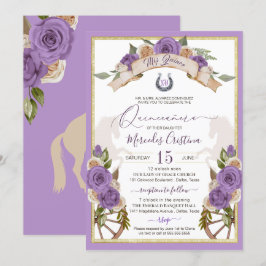 Convites Rosas de Charro Ocidental Quinceanera