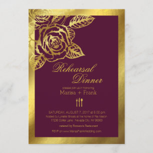 Convites Rosas de colheita de folhas douradas Janto de ensa