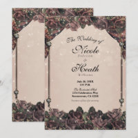 Rosas de Especiarias Bege com Brilho Casamento de 