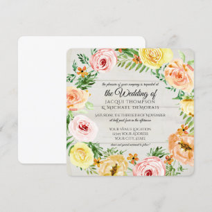 Convites Rosas De Ferro De Barrão Russo Floral De Várzea 