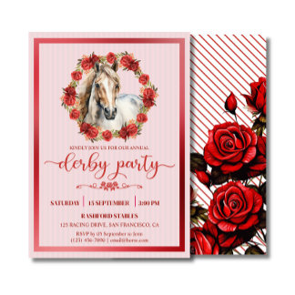 Convites Rosas de Frota do Cavalo
