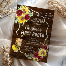 Rosas de Girassol Ocidental Cowgirl Primeiro Anive
