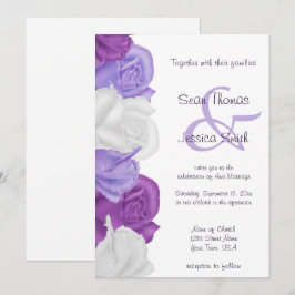 Convites Rosas de Herança Elegante para Casamento