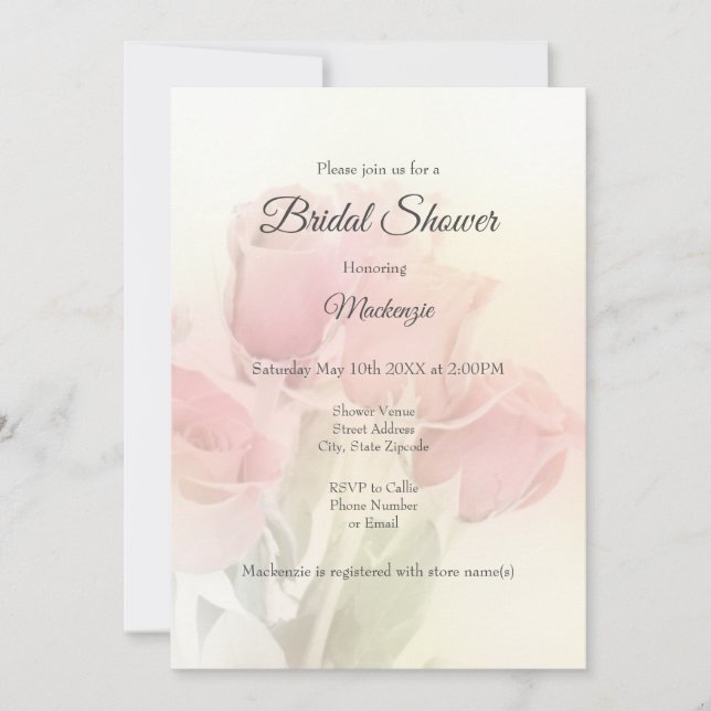 Convites Rosas de pasta mole 2 (Frente)