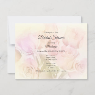 Convites Rosas de Pastel Suaves