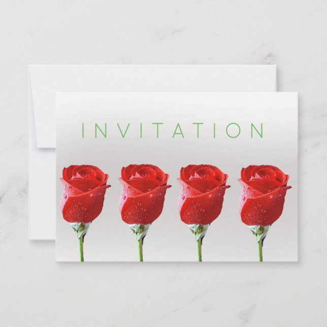 Convites Rosas de Vip Formais Prata Prateado de Pastel Verd (Frente)