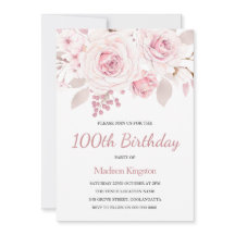 Rosas elegantes mulheres 100º aniversário